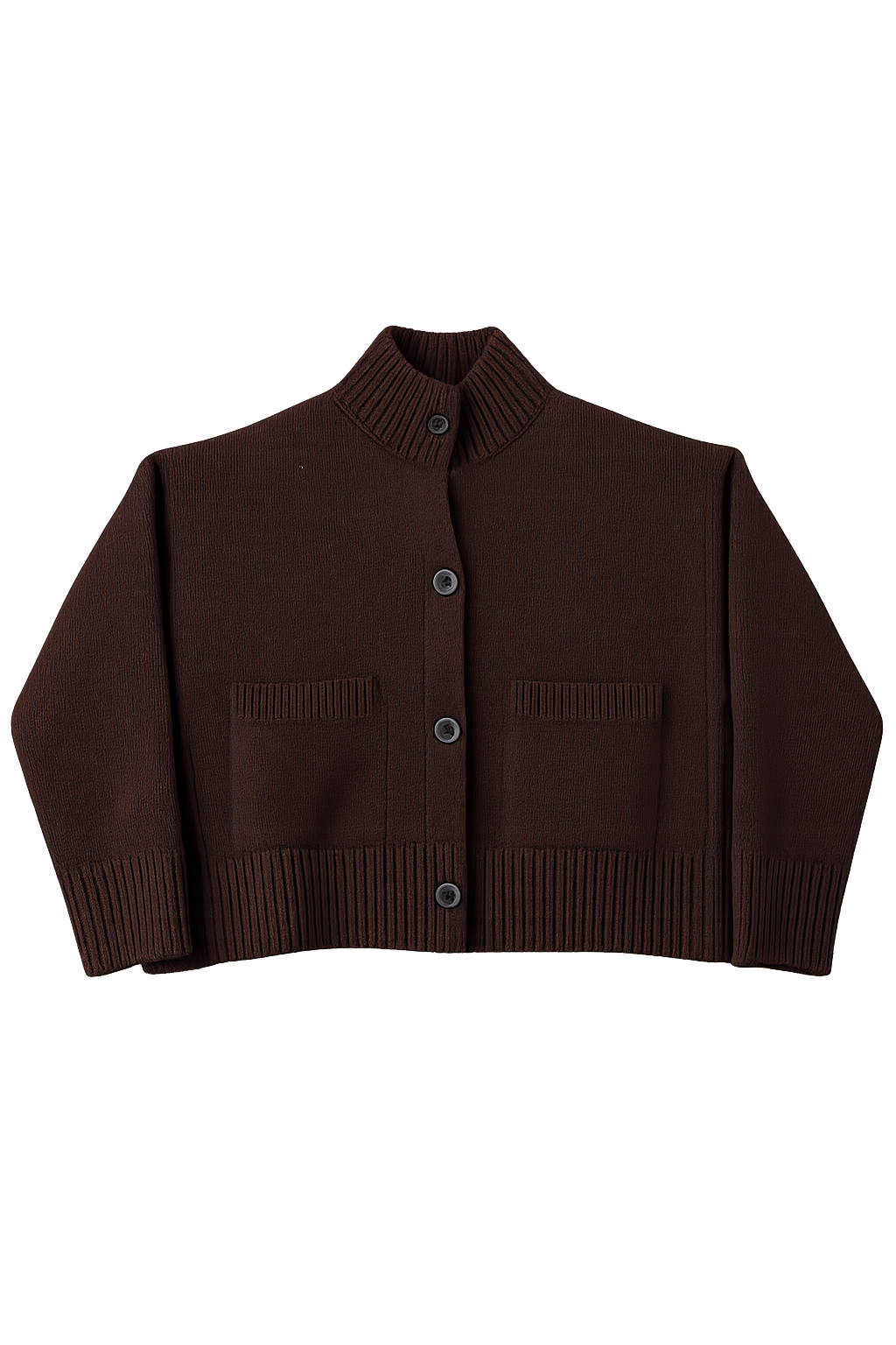Strickjacke weit mocha