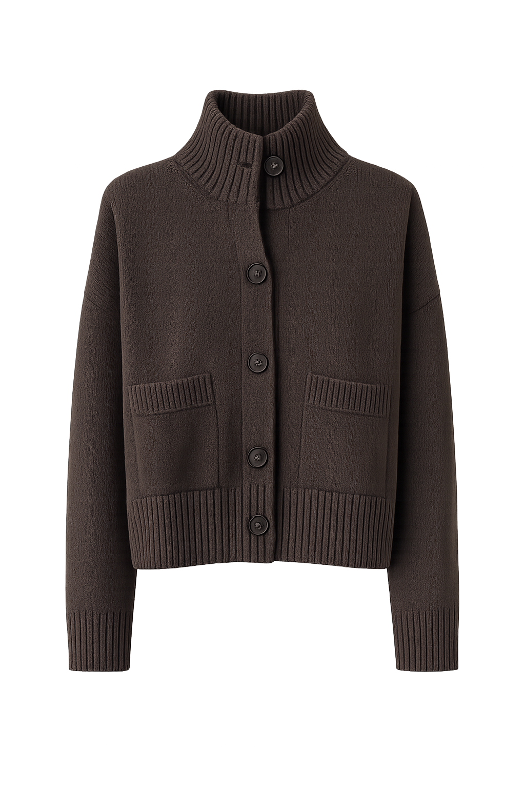 Strickjacke weit mocha