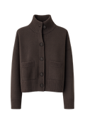 Strickjacke weit mocha